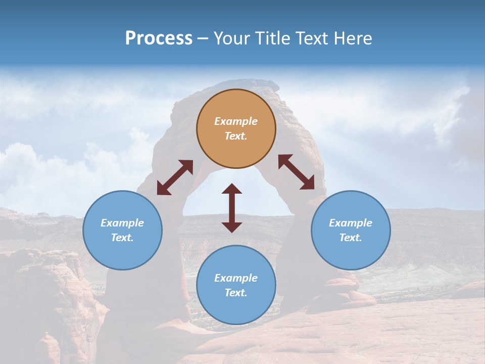 Scene Desert Clouds PowerPoint Template