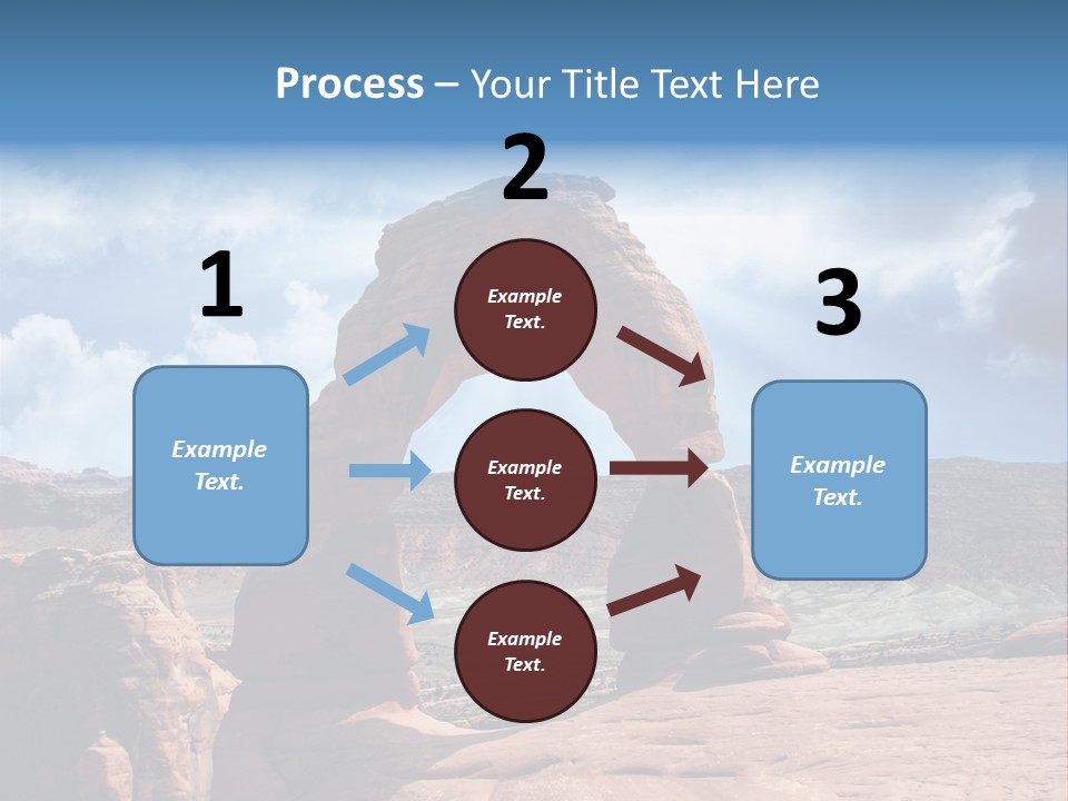 Scene Desert Clouds PowerPoint Template