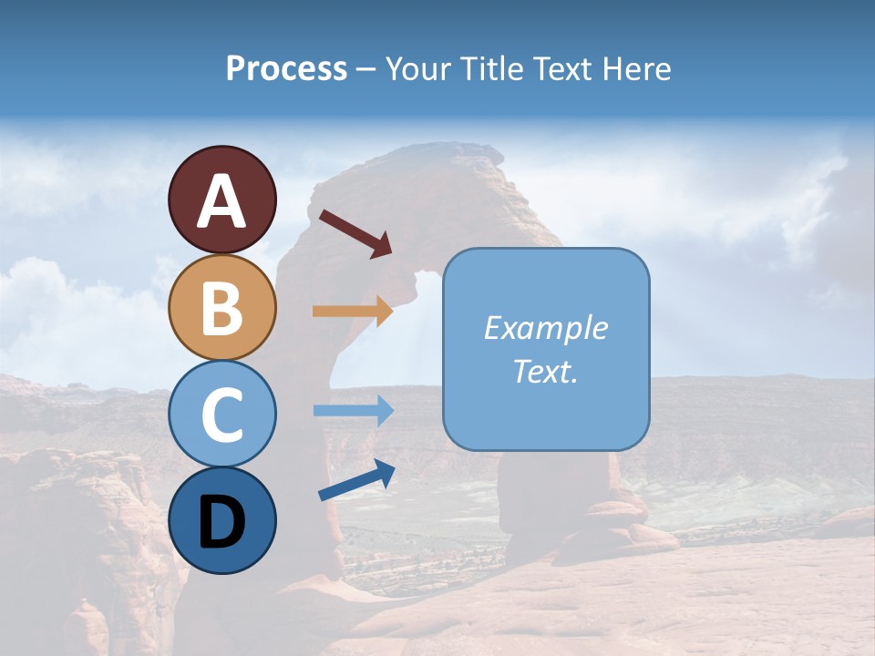 Scene Desert Clouds PowerPoint Template