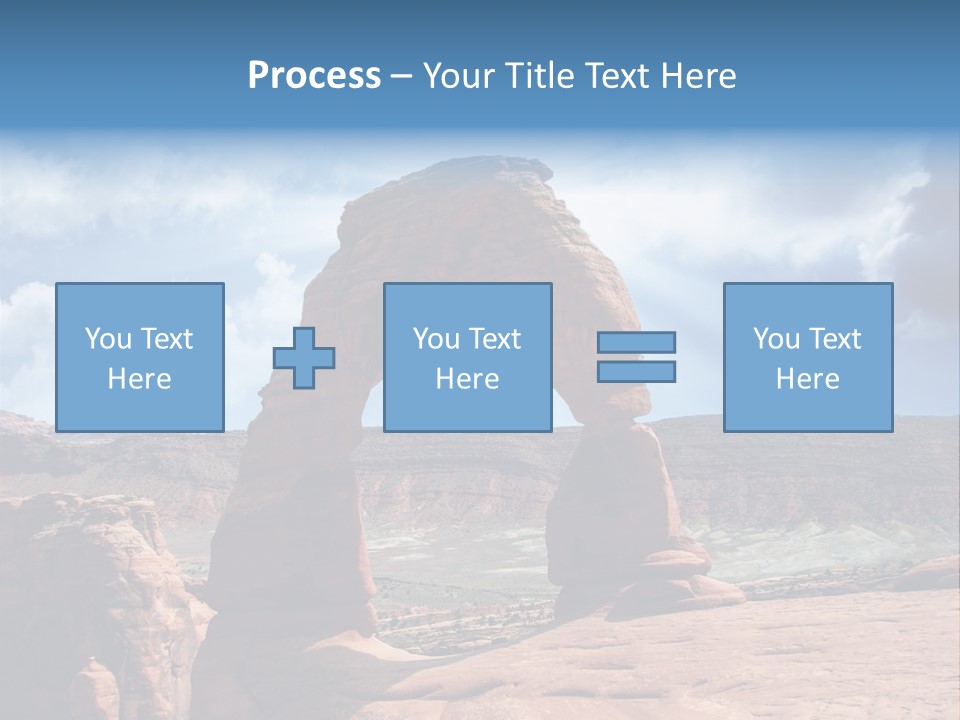 Scene Desert Clouds PowerPoint Template