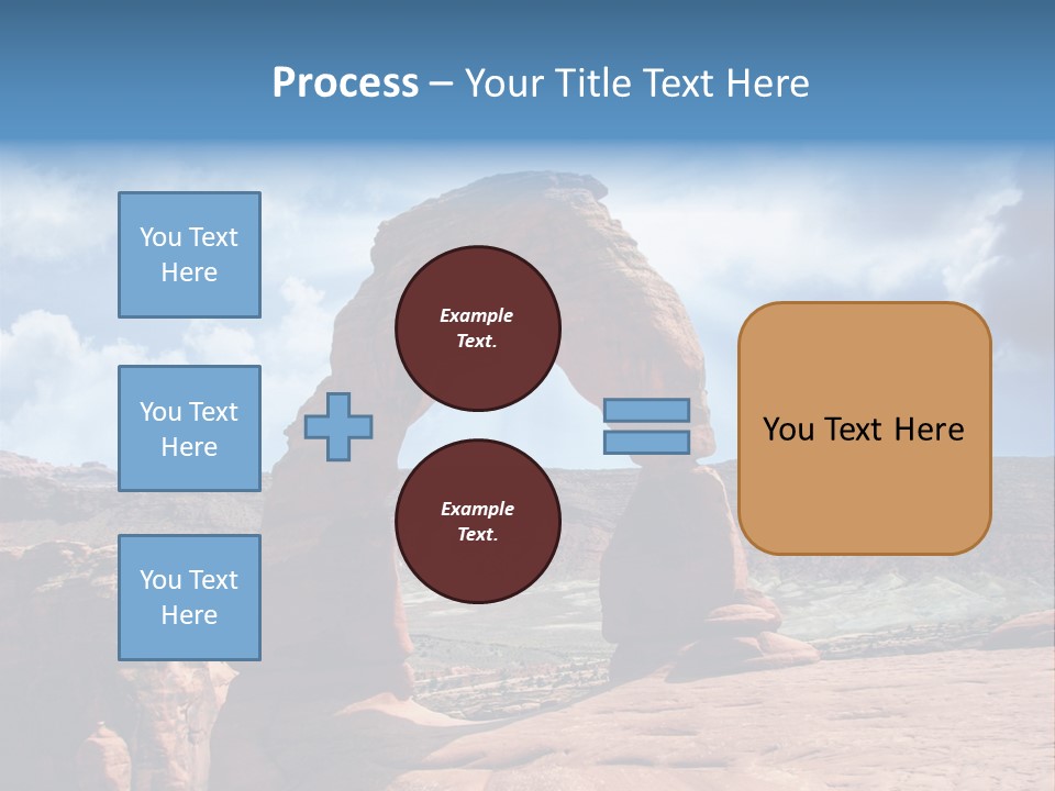Scene Desert Clouds PowerPoint Template