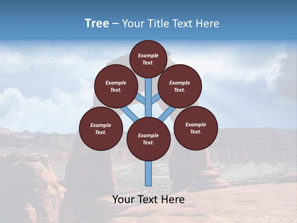Scene Desert Clouds PowerPoint Template