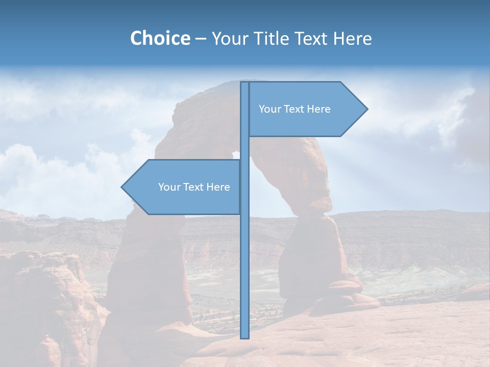 Scene Desert Clouds PowerPoint Template