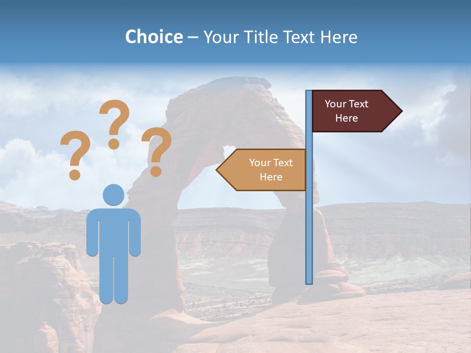 Scene Desert Clouds PowerPoint Template