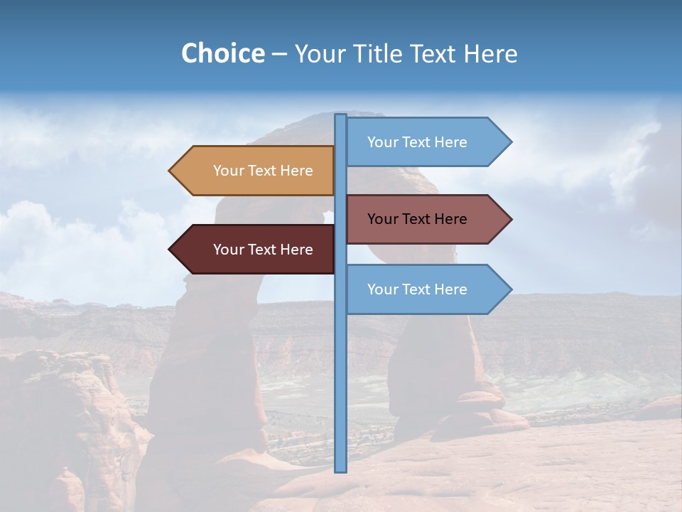 Scene Desert Clouds PowerPoint Template