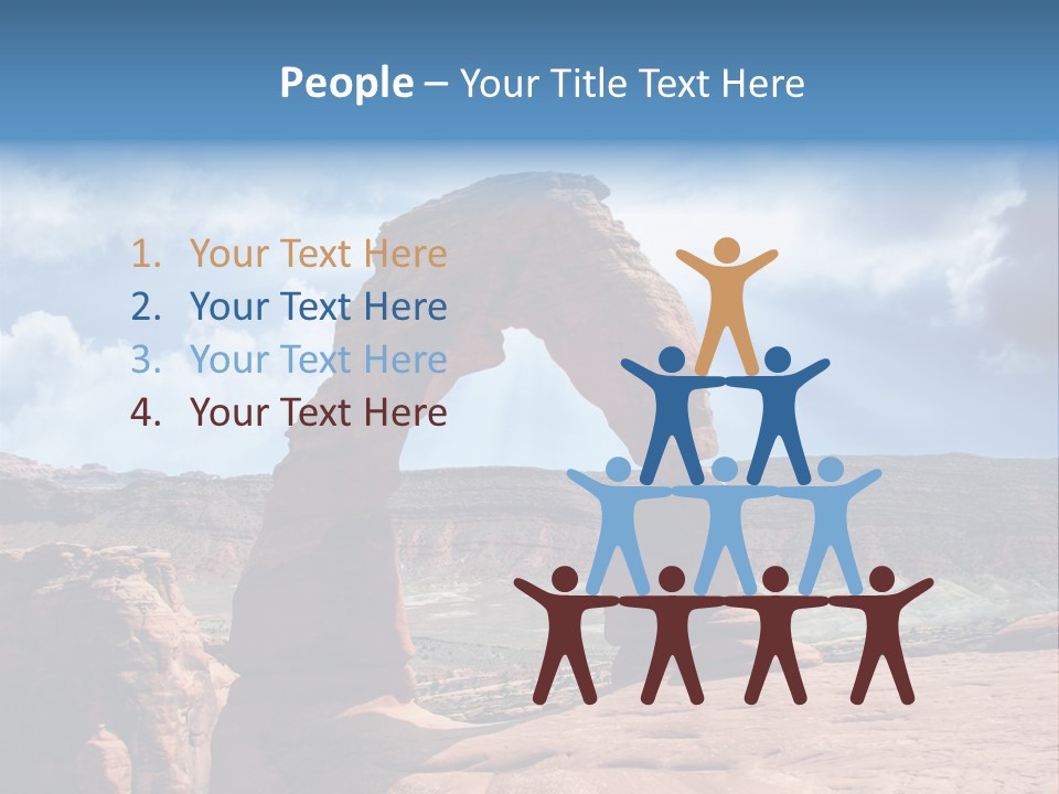 Scene Desert Clouds PowerPoint Template