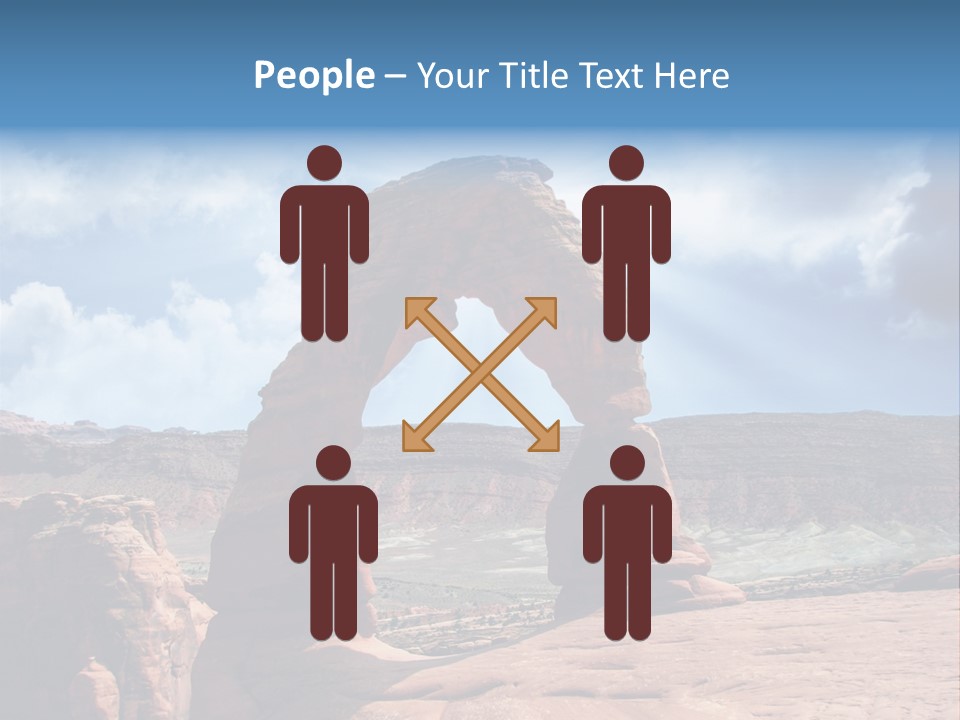 Scene Desert Clouds PowerPoint Template