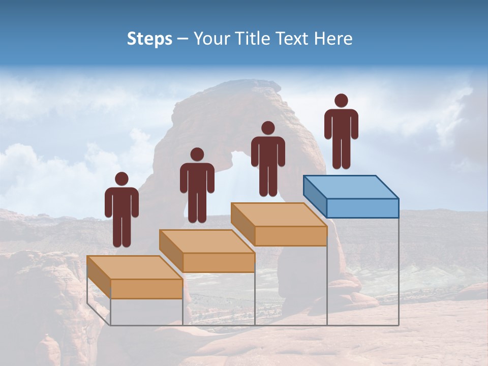 Scene Desert Clouds PowerPoint Template