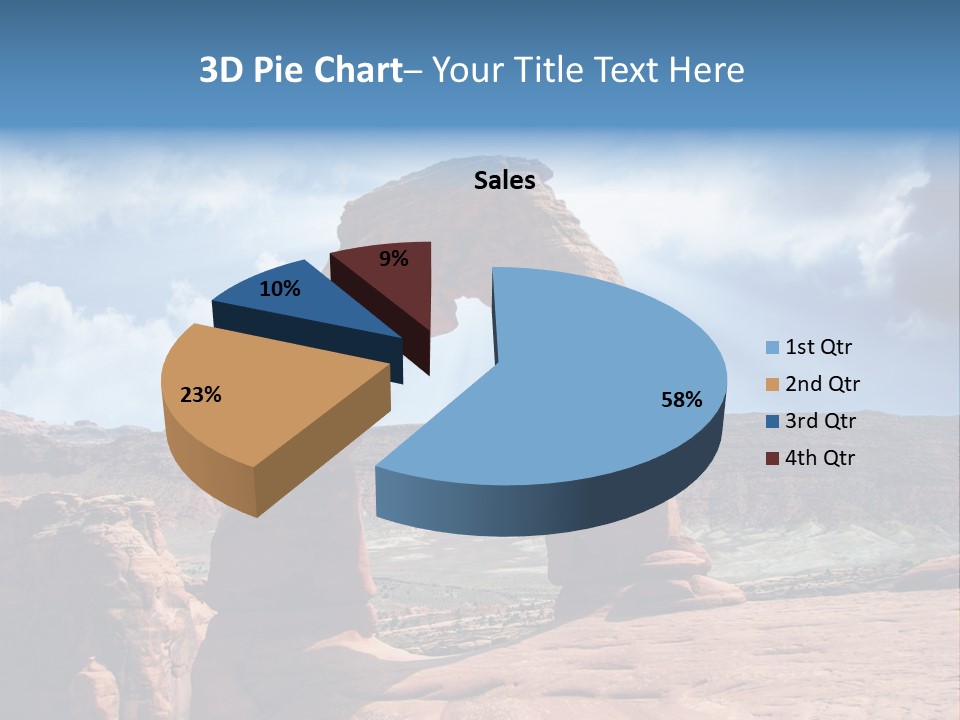 Scene Desert Clouds PowerPoint Template