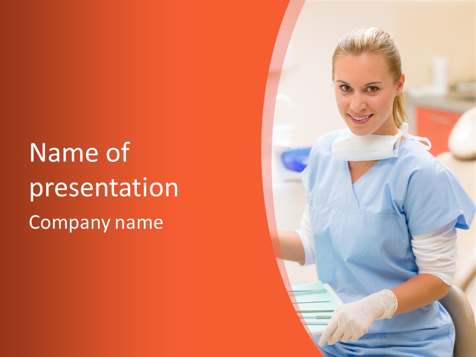 Young Uniform Doctor PowerPoint Template