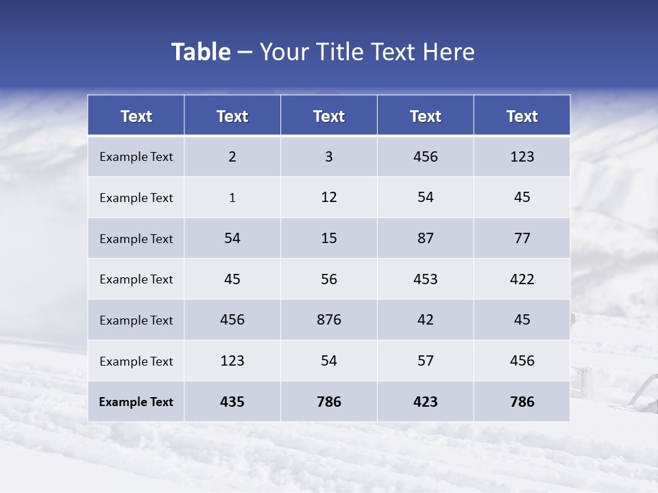 Caucasian Lifestyle Frost PowerPoint Template