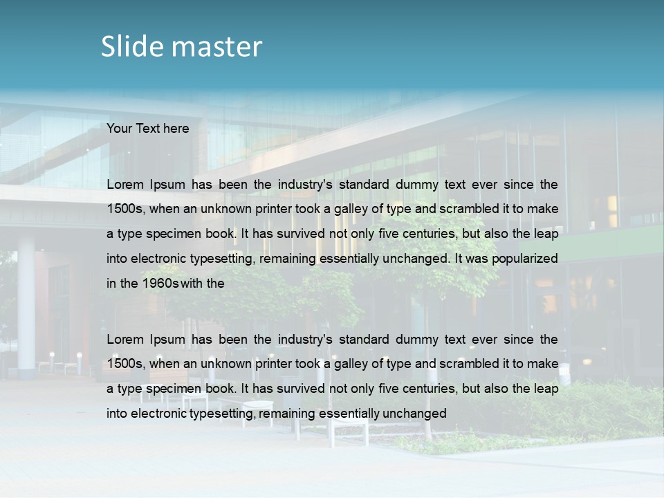 Economy Complex Glass PowerPoint Template