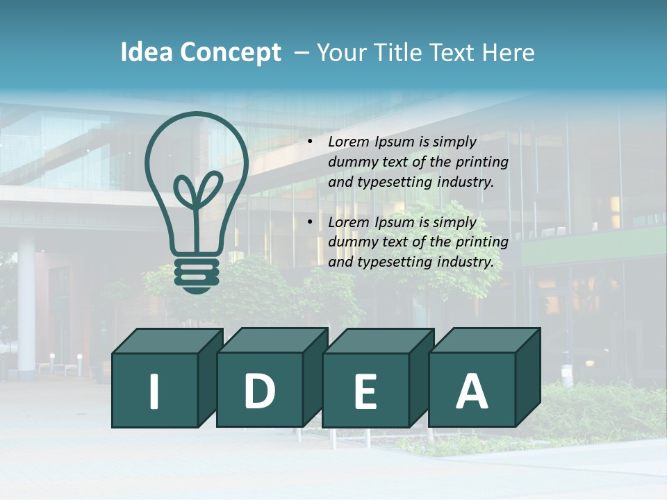 Economy Complex Glass PowerPoint Template