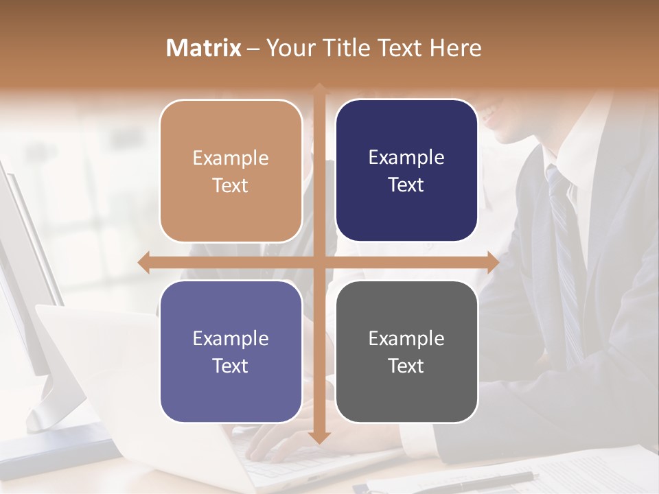 Report Pen Suit PowerPoint Template