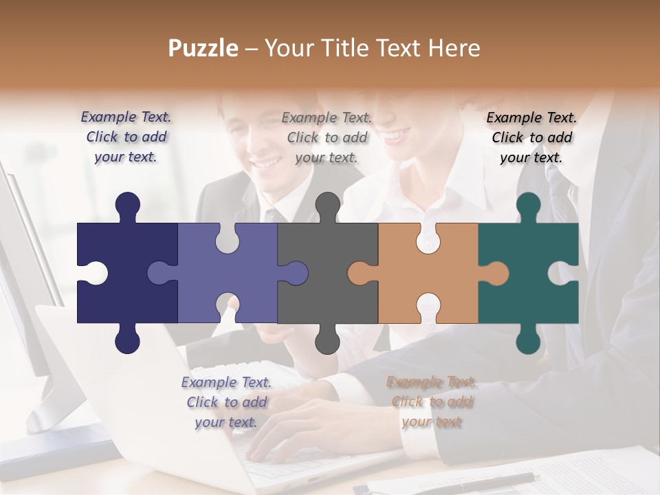 Report Pen Suit PowerPoint Template