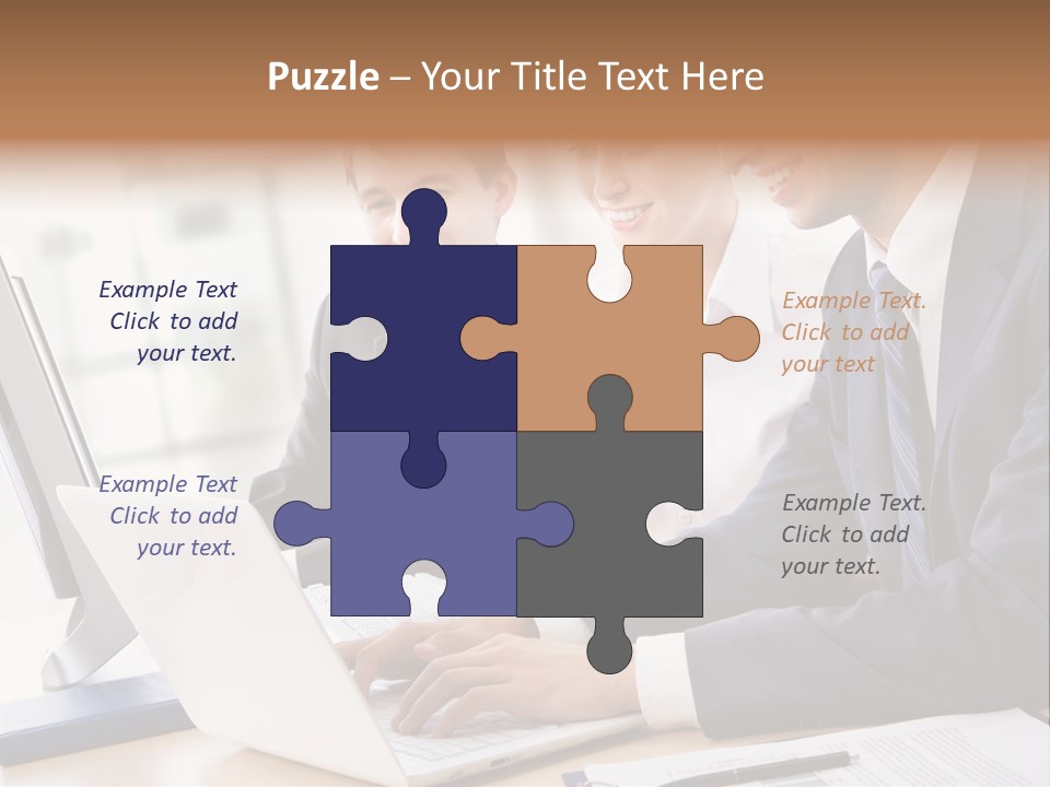 Report Pen Suit PowerPoint Template