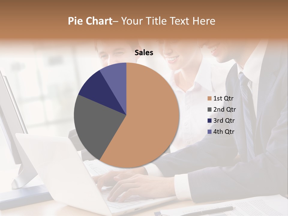 Report Pen Suit PowerPoint Template