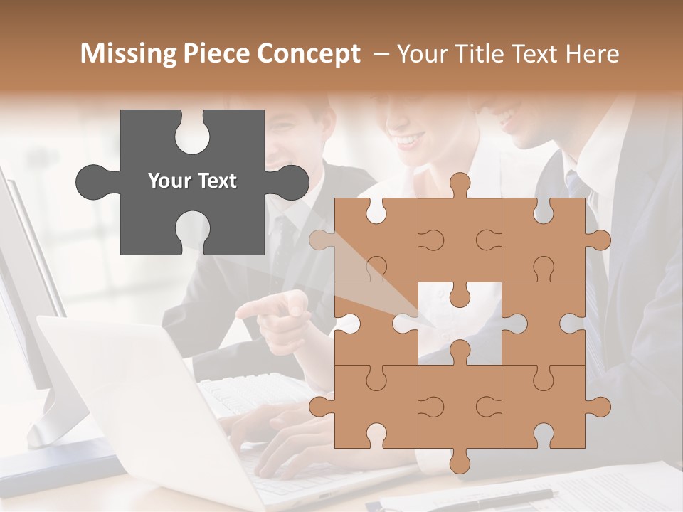 Report Pen Suit PowerPoint Template