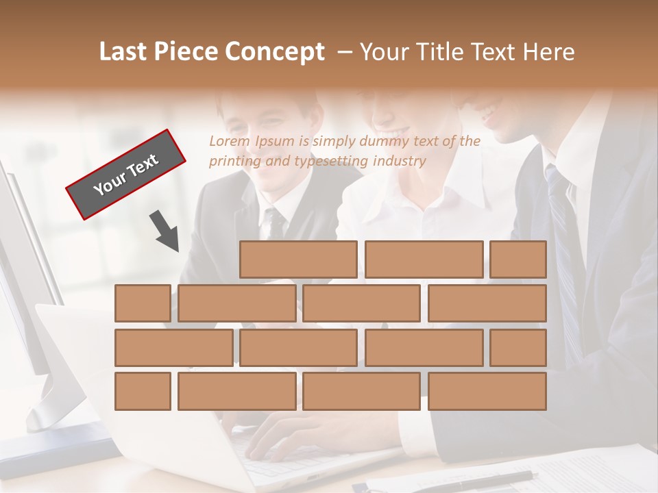 Report Pen Suit PowerPoint Template