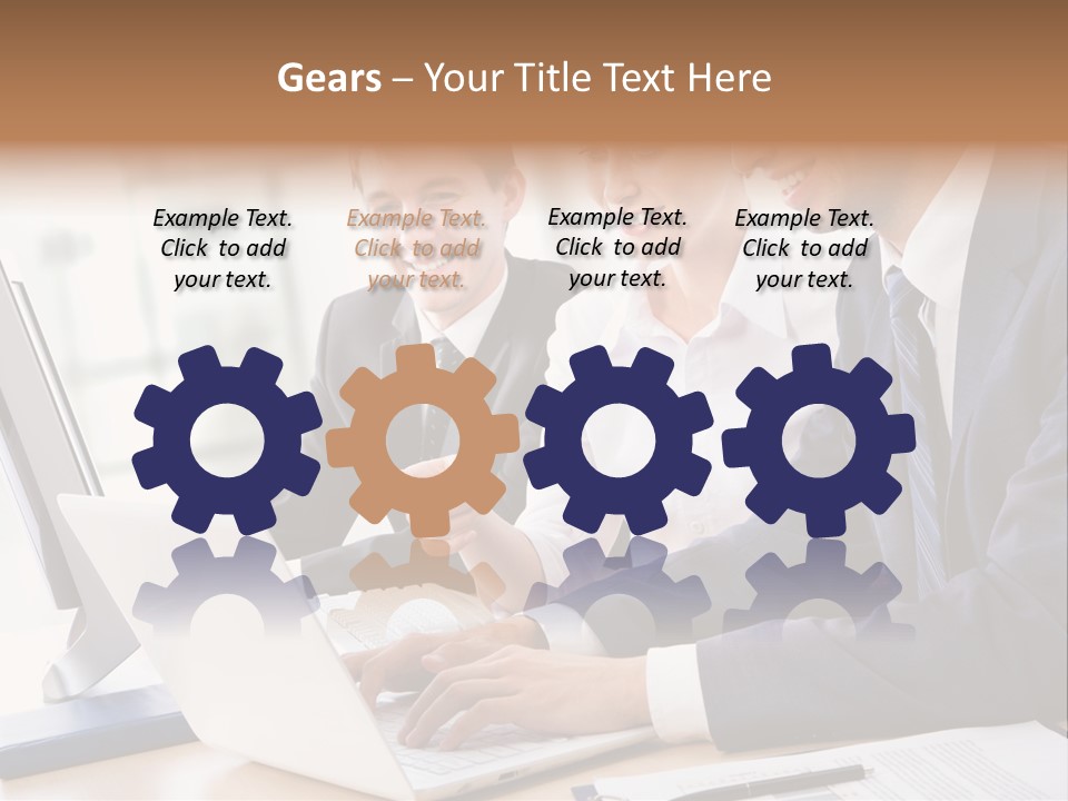 Report Pen Suit PowerPoint Template