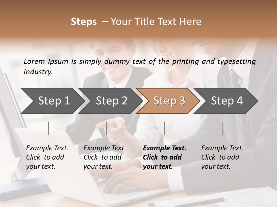Report Pen Suit PowerPoint Template