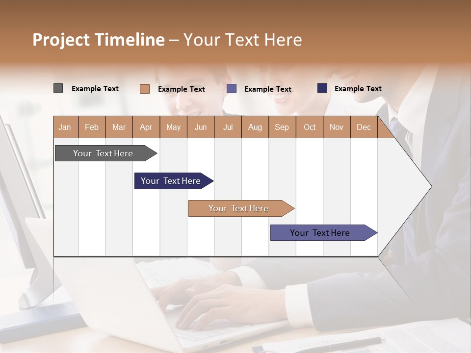 Report Pen Suit PowerPoint Template
