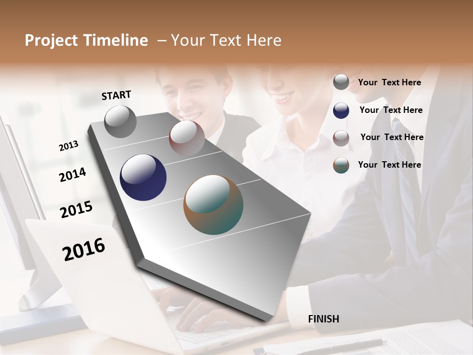 Report Pen Suit PowerPoint Template