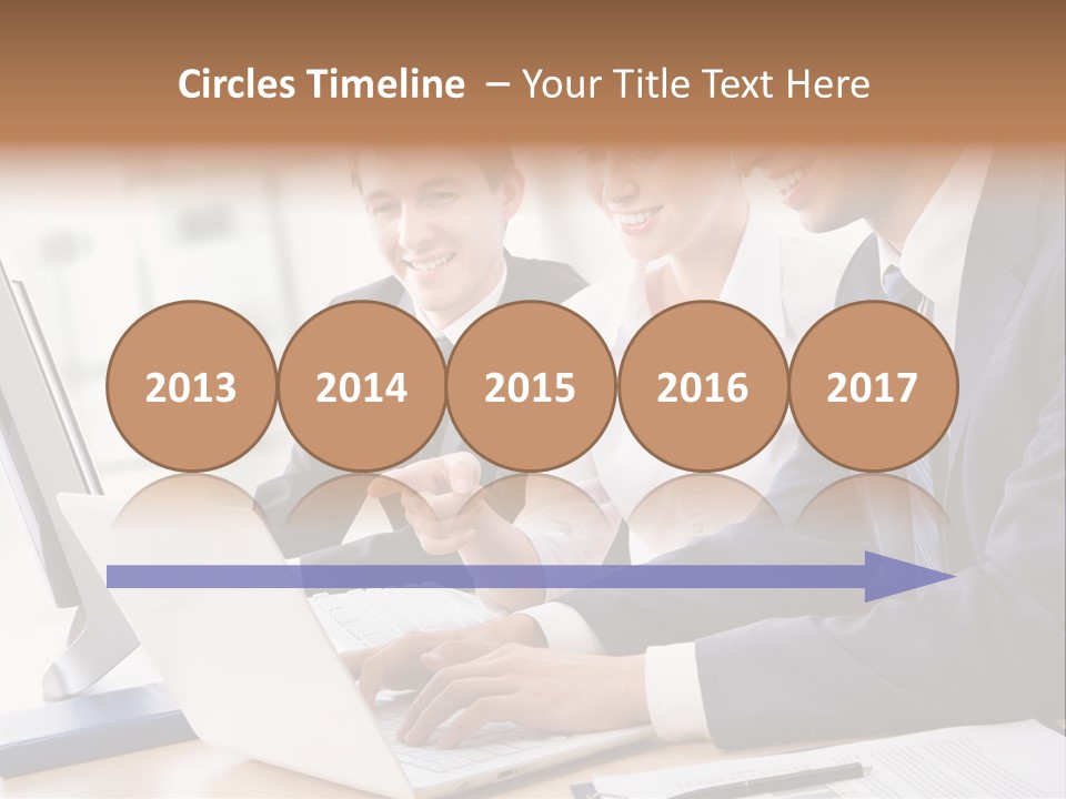 Report Pen Suit PowerPoint Template