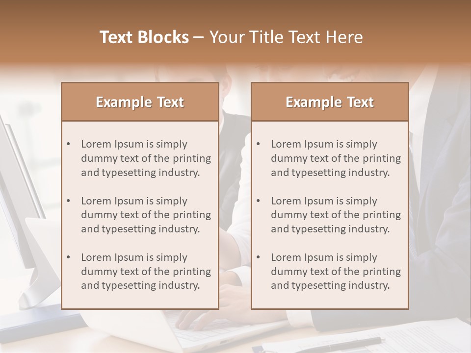 Report Pen Suit PowerPoint Template