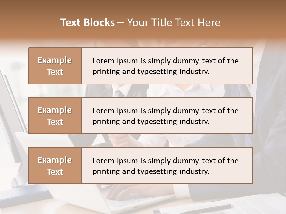 Report Pen Suit PowerPoint Template