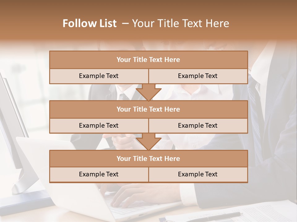 Report Pen Suit PowerPoint Template