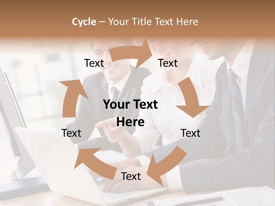 Report Pen Suit PowerPoint Template