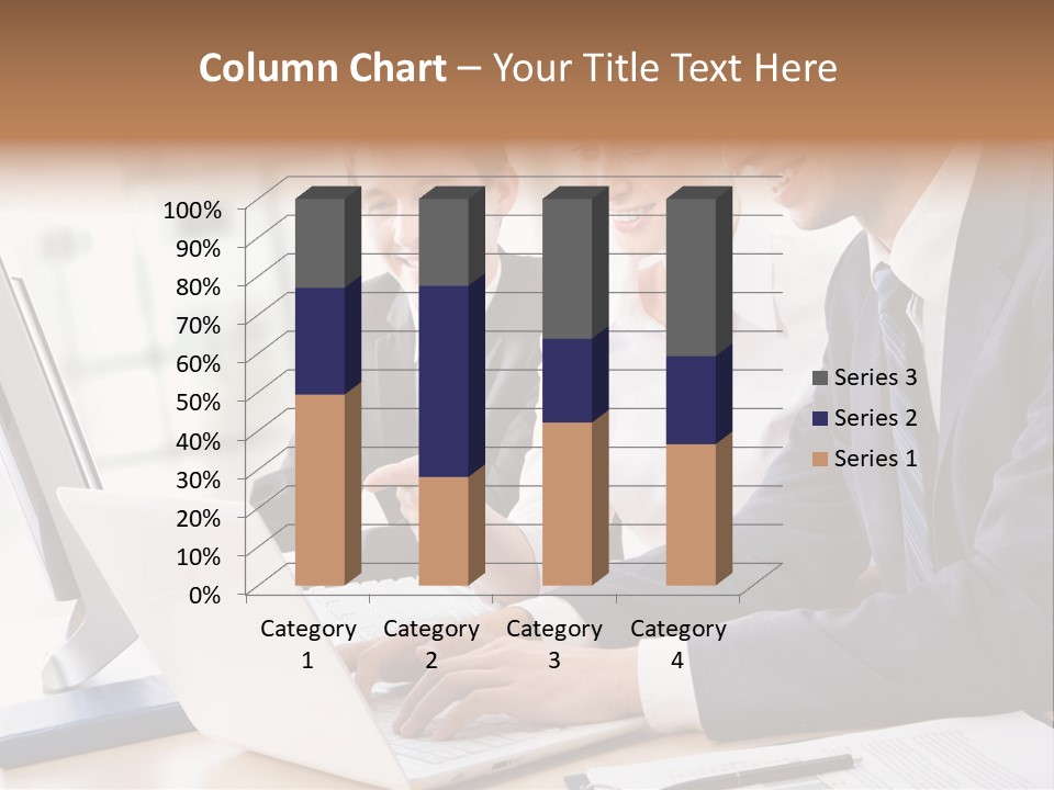 Report Pen Suit PowerPoint Template