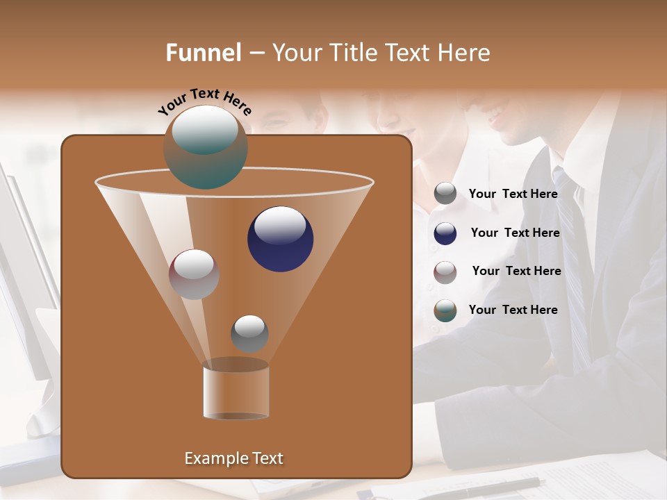 Report Pen Suit PowerPoint Template