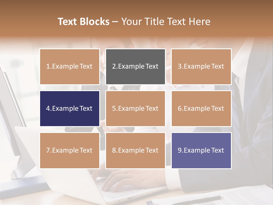 Report Pen Suit PowerPoint Template
