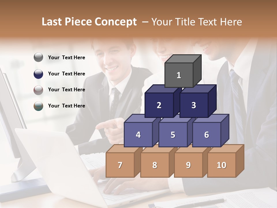 Report Pen Suit PowerPoint Template