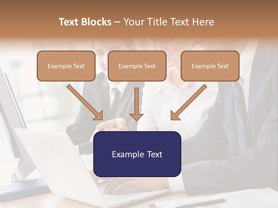 Report Pen Suit PowerPoint Template
