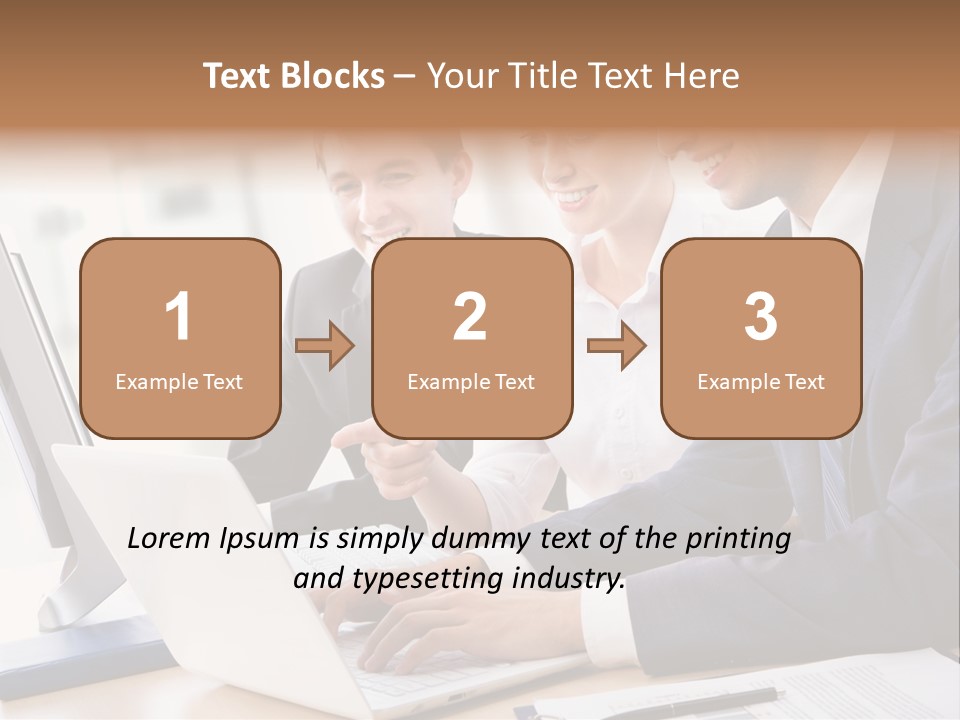 Report Pen Suit PowerPoint Template