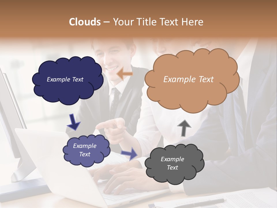 Report Pen Suit PowerPoint Template