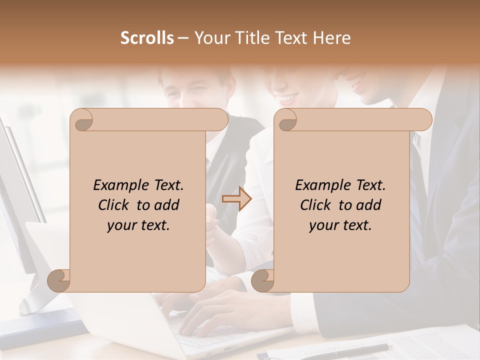 Report Pen Suit PowerPoint Template