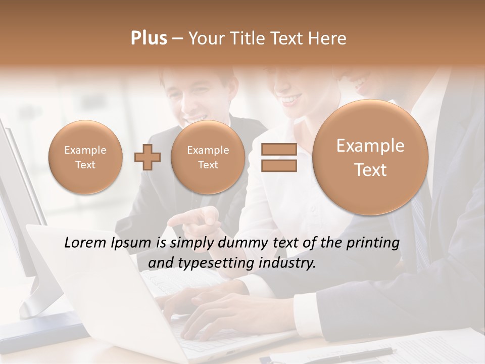 Report Pen Suit PowerPoint Template