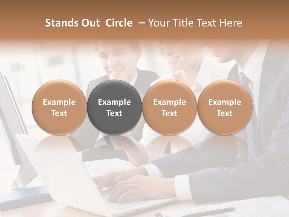 Report Pen Suit PowerPoint Template