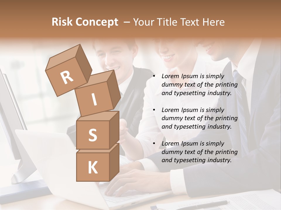 Report Pen Suit PowerPoint Template