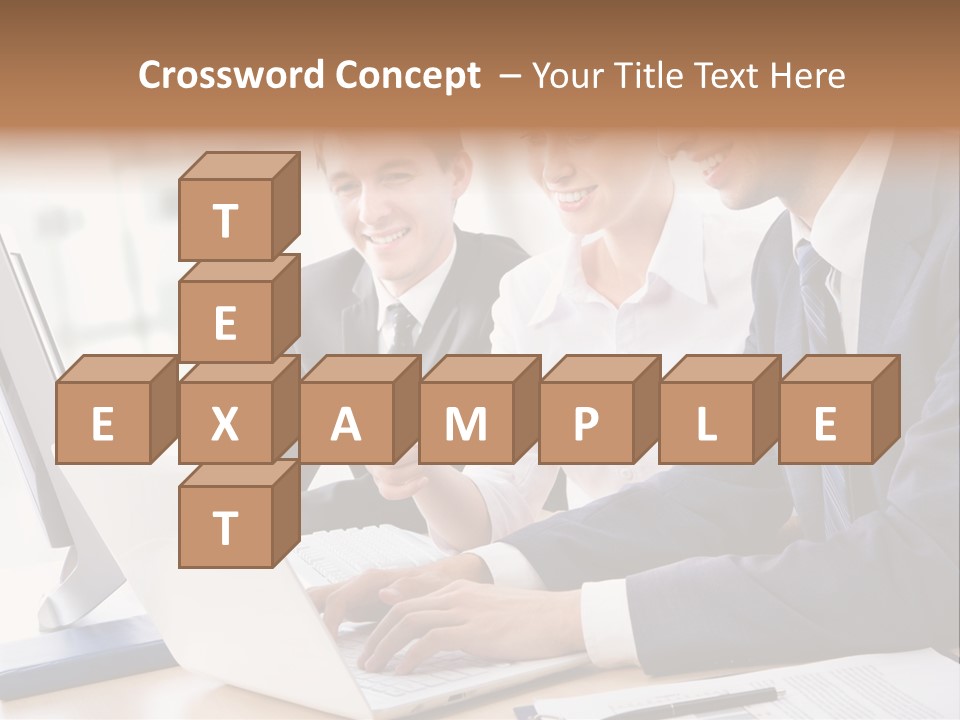 Report Pen Suit PowerPoint Template