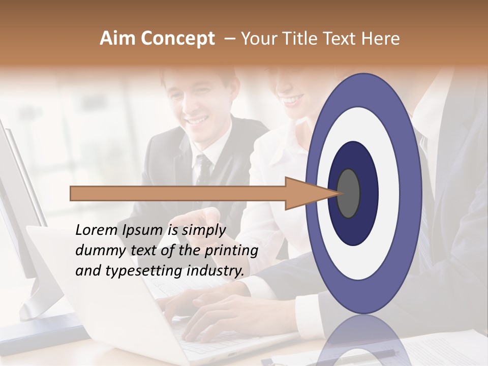 Report Pen Suit PowerPoint Template