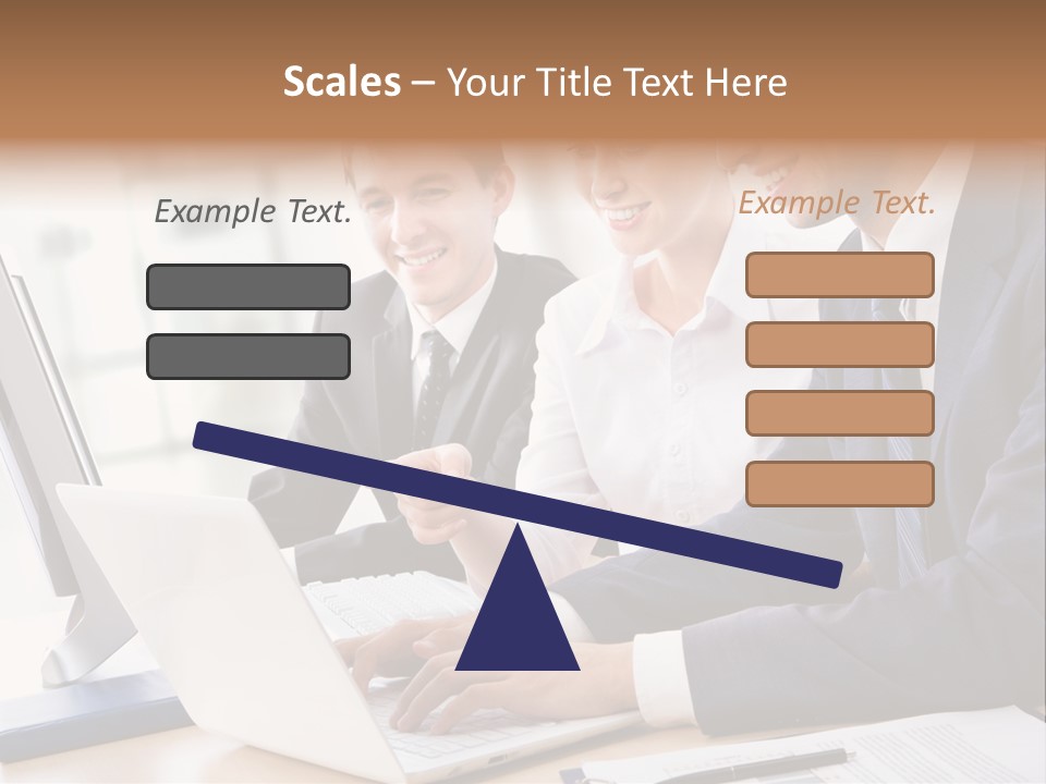 Report Pen Suit PowerPoint Template