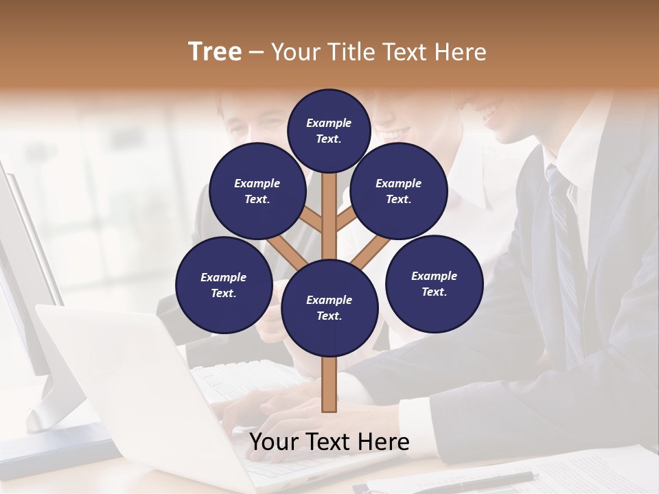 Report Pen Suit PowerPoint Template