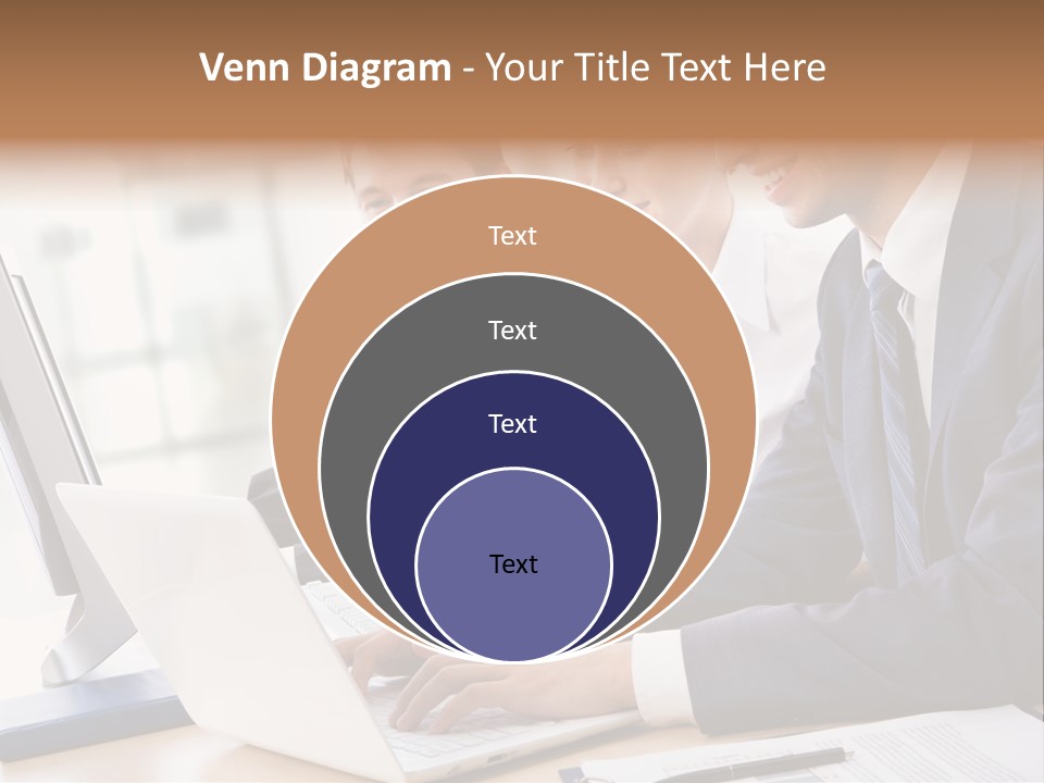 Report Pen Suit PowerPoint Template