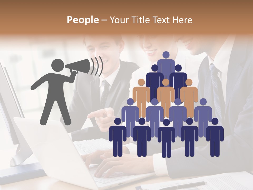 Report Pen Suit PowerPoint Template