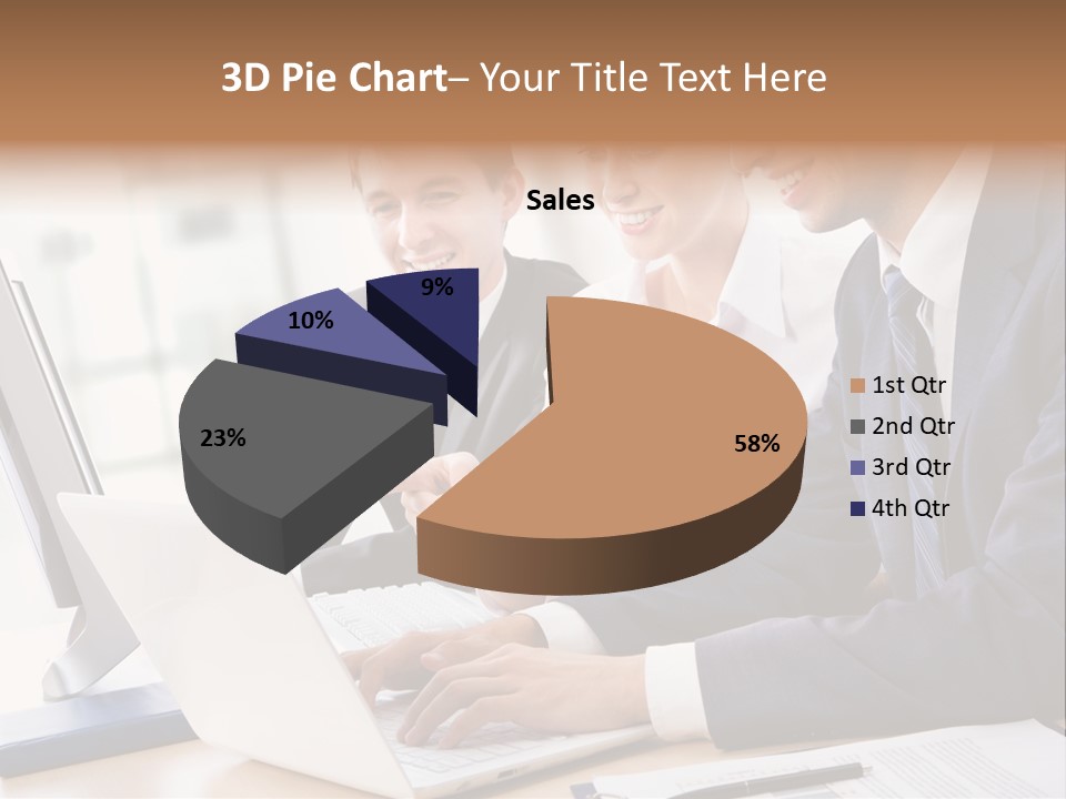 Report Pen Suit PowerPoint Template